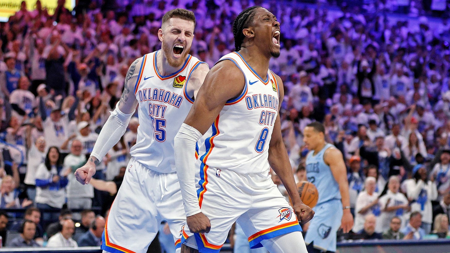 NBA: Grizzlies 80, Thunder 131
