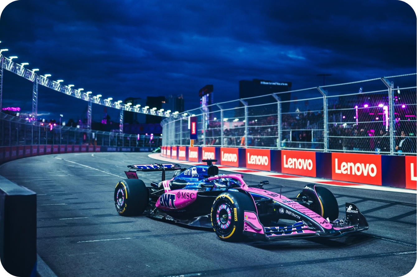 F1, Formula One, Motorsport, Sports Media, Broadcasting, Race Day, Alpine, Drive to Survive, Netflix, Content Creators, sport marketing, storytelling, Carlos Sainz, Pierre Gasly, Max Verstappen, race car