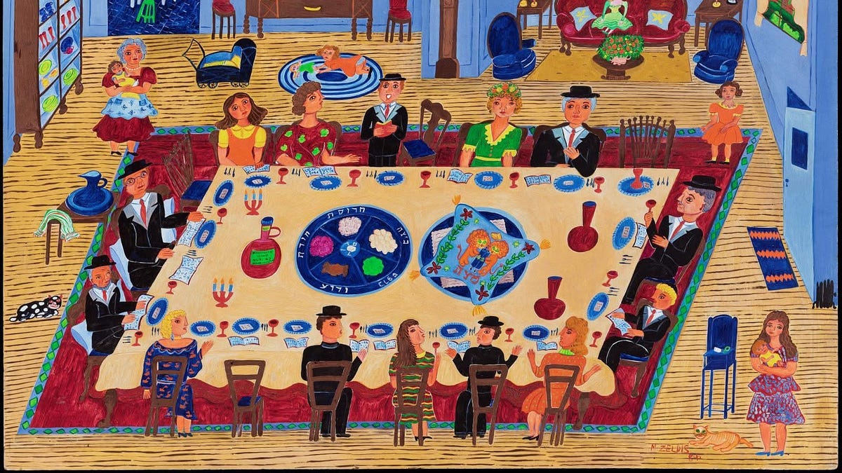 The Folk Art of Malcah Zeldis: Painting the Seder Table