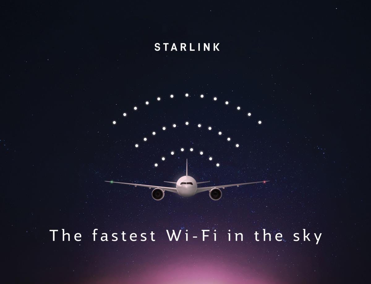 Το Starlink αναβαθμίζει το WiFi στις πτήσεις - Flight Mode