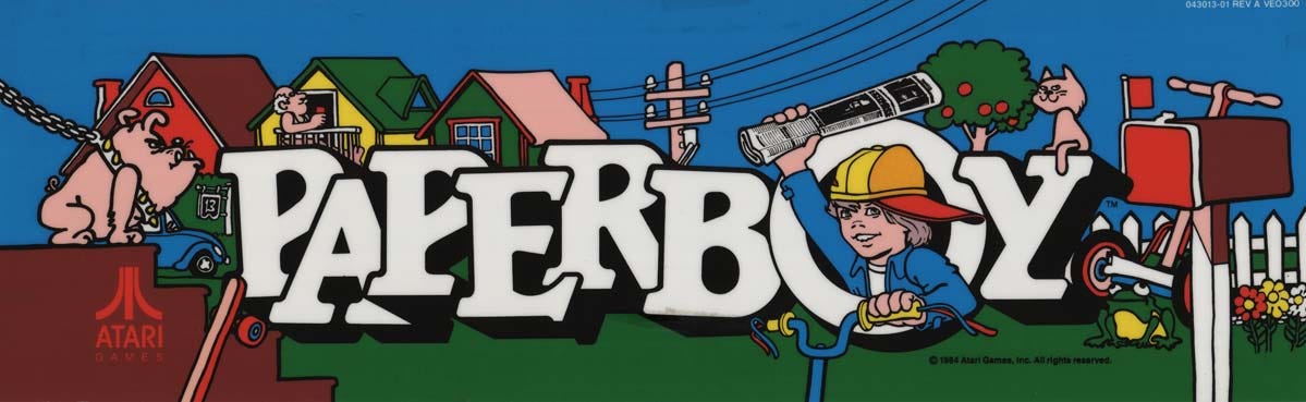 Paperboy Arcade Marquee - 26" x 8" - Arcade Marquee Dot Com