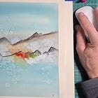 Abstract Watercolour wash - *LIVE video