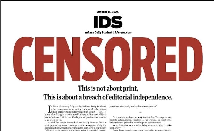 Teaching the wrong lessons at Indiana University's Media School