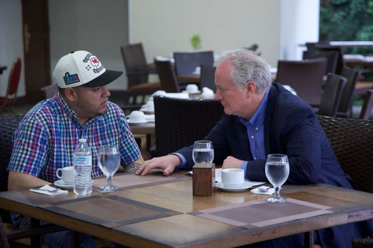Van Hollen Meets Abrego García After Saying Officials Breaking  International Law | Truthout