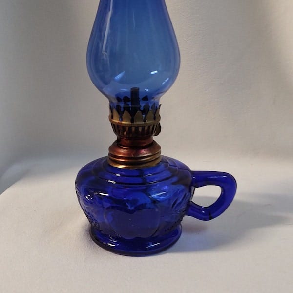 Cobalt Blue Oil Lamp