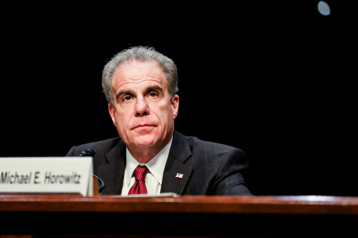 Department of Justice Inspector General Michael Horowitz