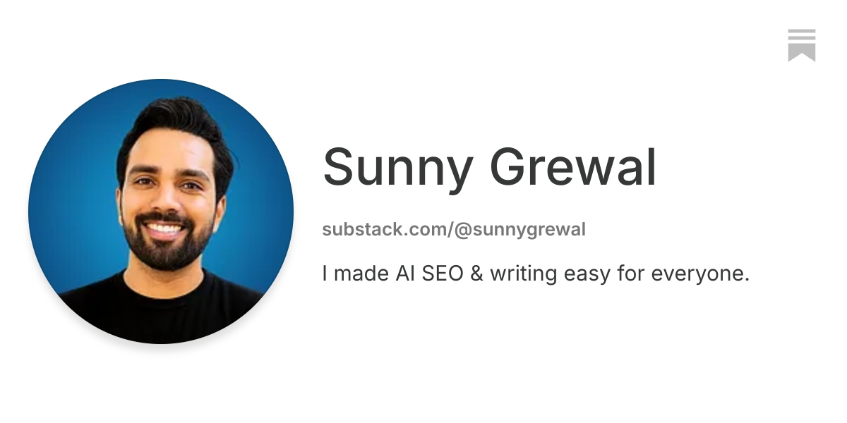 Sunny Grewal | Substack