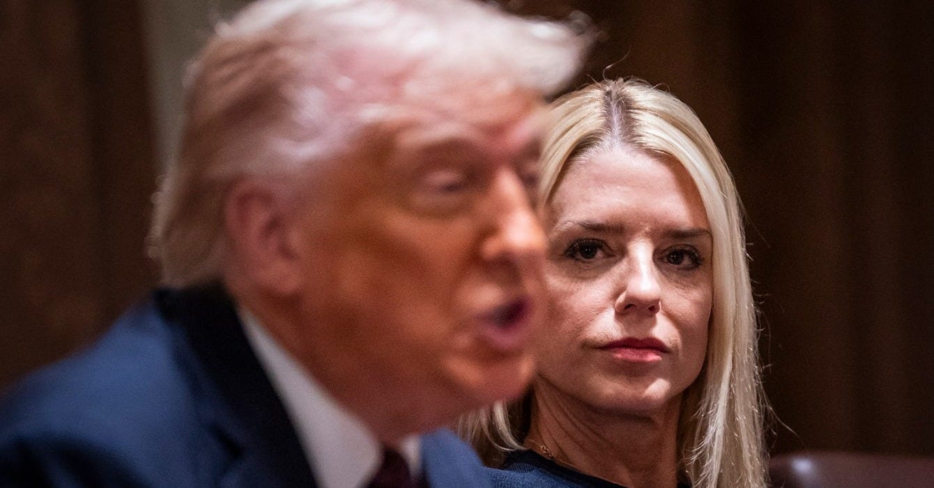 Pam Bondi Stars in Trump's Made-for-TV Justice Department