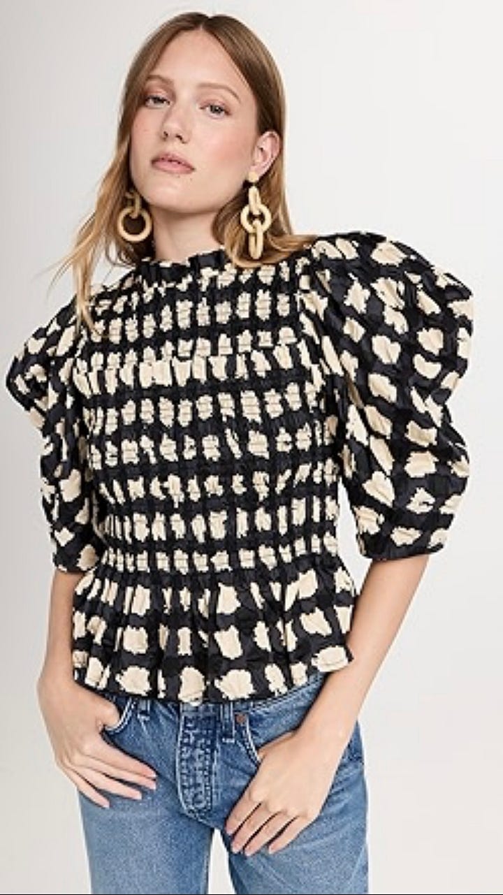 Sea New York Puffed Sleeves