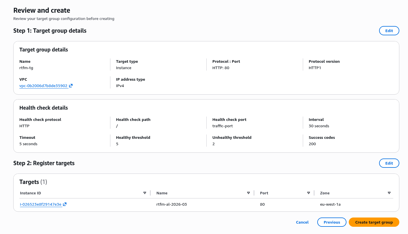 AWS: basic infrastructure setup for WordPress