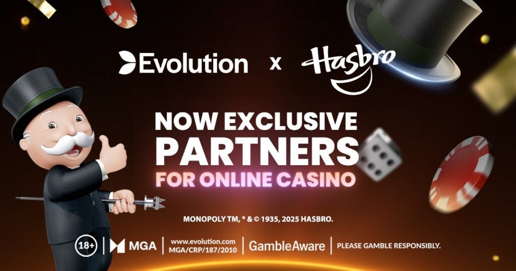 Evolution partners with Monopoly owner Hasbro for online casino ventures |  esports.gg