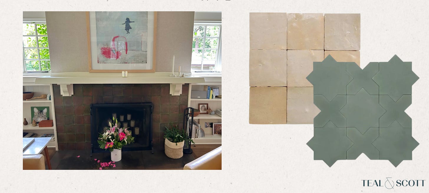 tile, tile options, fireplace tile, living room upgrade