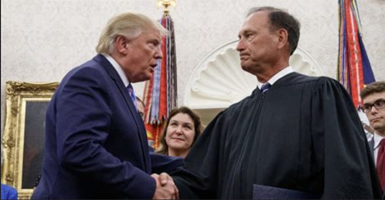 President Trump and Justice Alito