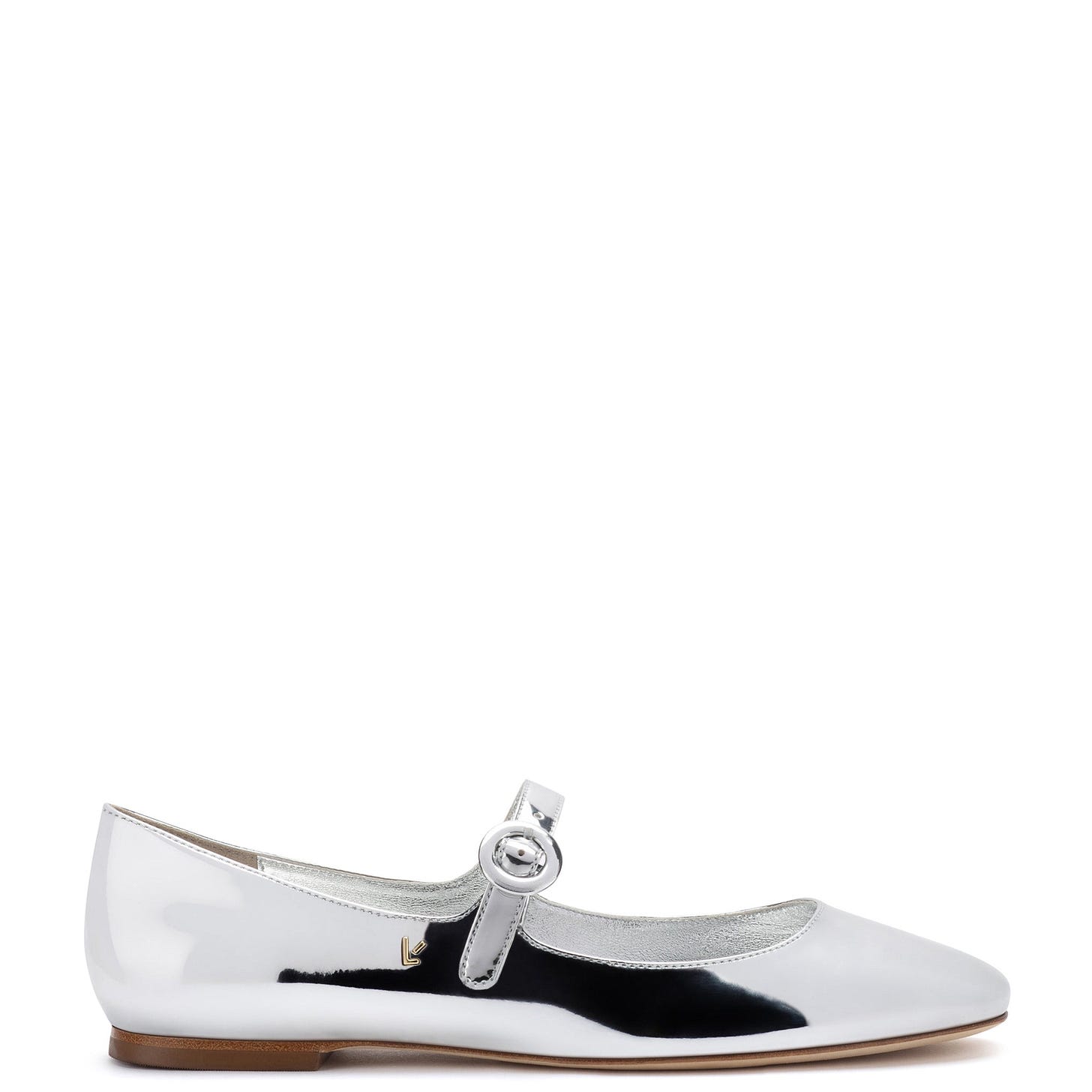 Blair Ballet Flat In Silver Specchio
