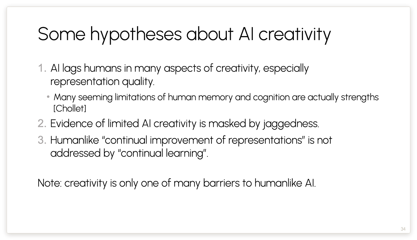 Some hypotheses about AI creativity Some hypotheses about AI creativity