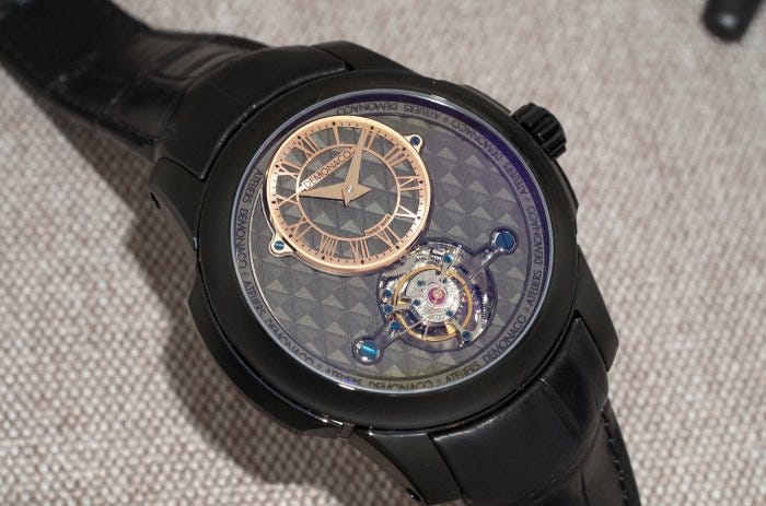 Ateliers de Monaco tourbillon with laser-etched dial Ateliers de Monaco tourbillon with laser-etched dial