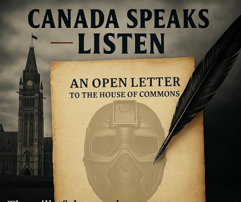 An Open Letter to the House of Commons