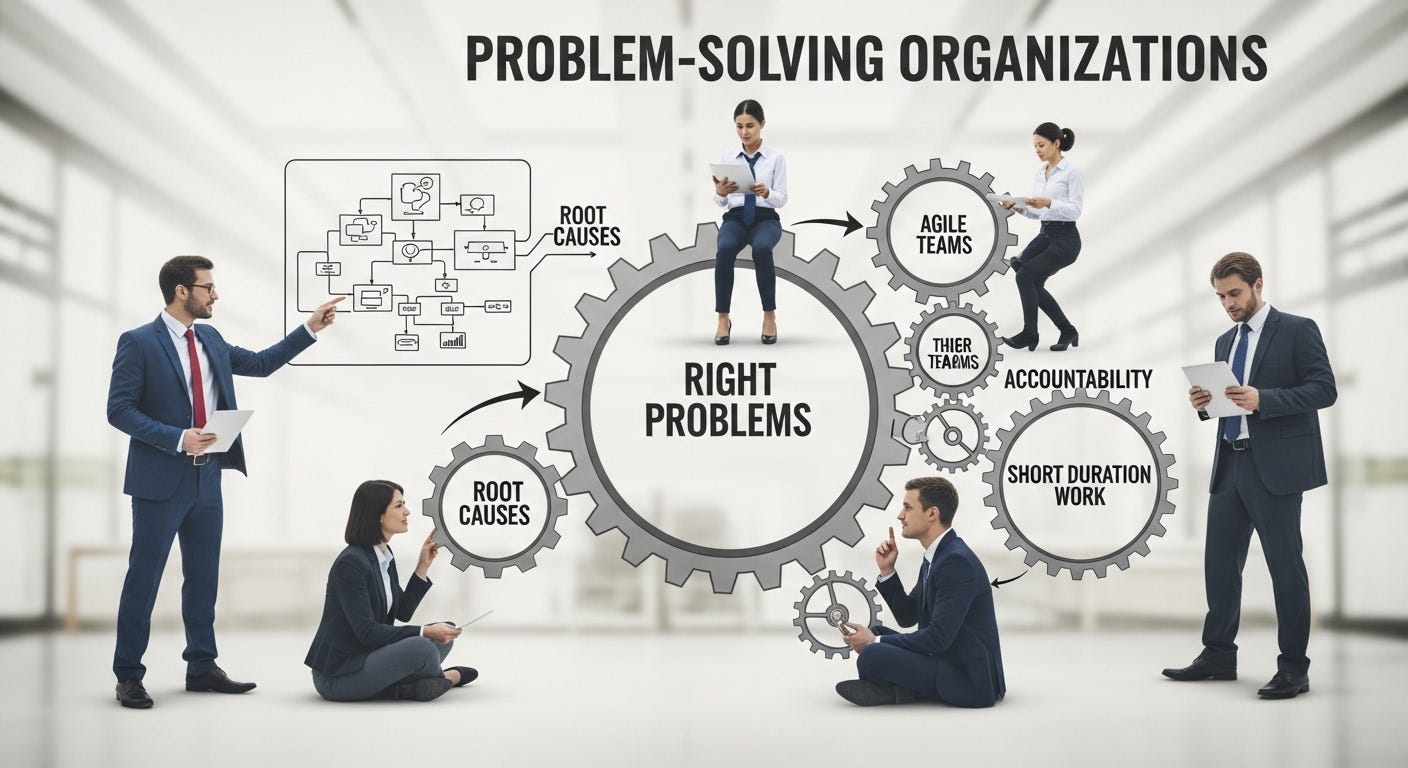 Các tổ chức cần trở thành tổ chức giải quyết vấn đề hiệu quả.