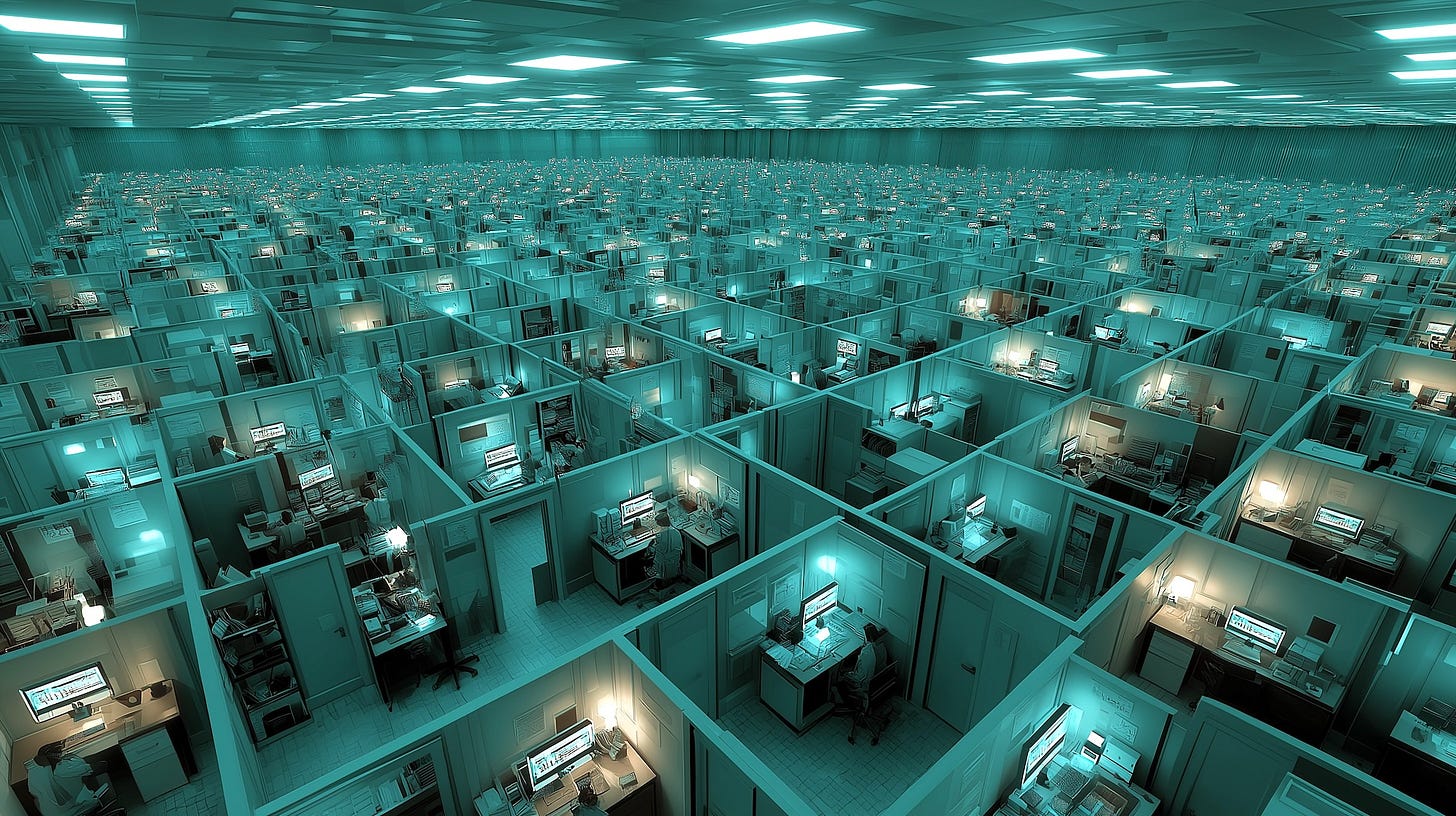Smart Computer Cubical A cubicle is where smart people work when they don't have enough courage