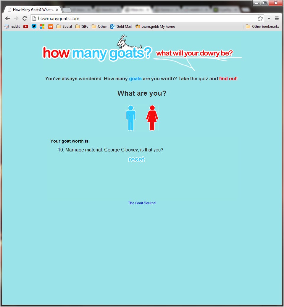 How many goats are you worth? | LP Association Forums