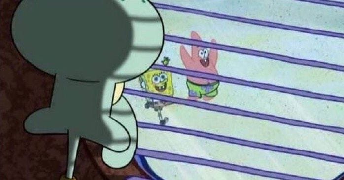 The Squidward Window Meme Helps Us Work Through FOMO The Squidward Window Meme Helps Us Work Through FOMO