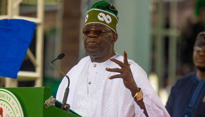 President Bola Tinubu during his inauguration ceremony