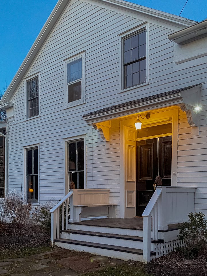 Old farmhouse white paint hudson valley