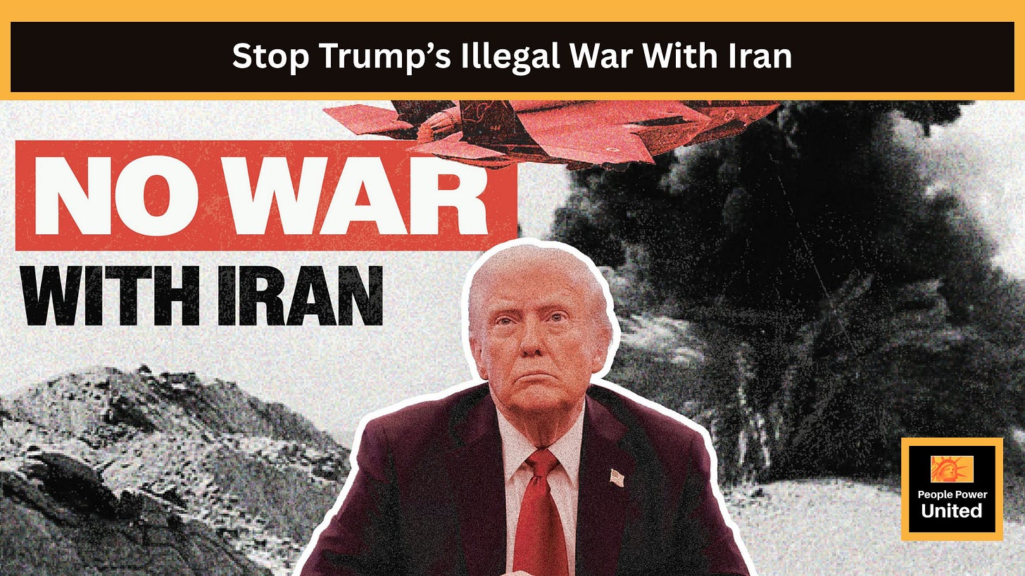 Stop Trump’s Illegal War With Iran