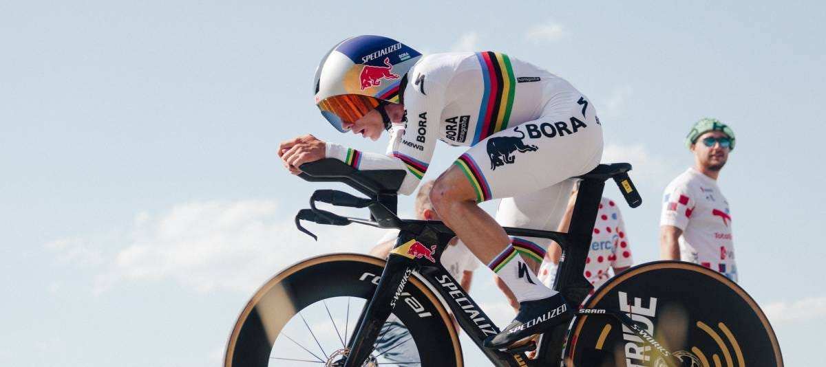 21/07/2026 - Tour de France 2026 - Étape 16 - Évian-Les-Bains / Thonon-Les-Bains (26,1 km CLM individuel) - Remco EVENEPOEL (RED BULL - BORA - HANSGROHE) 21/07/2026 - Tour de France 2026 - Étape 16 - Évian-Les-Bains / Thonon-Les-Bains (26,1 km CLM individuel) - Remco EVENEPOEL (RED BULL - BORA - HANSGROHE)