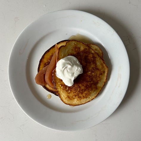 Food against a white background