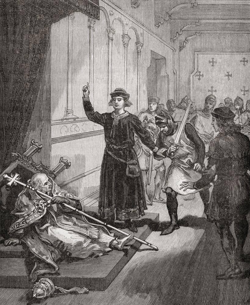 Amazon.com: Sciarra Colonna and Guillaume de Nogaret attack Pope Boniface VIII 1303. Guillaume de Nogaret 1260 ÔøΩ 1313. French statesman councillor and keeper of the seal to Philip IV of France. Giacomo Amazon.com: Sciarra Colonna and Guillaume de Nogaret attack Pope Boniface VIII 1303. Guillaume de Nogaret 1260 ÔøΩ 1313. French statesman councillor and keeper of the seal to Philip IV of France. Giacomo