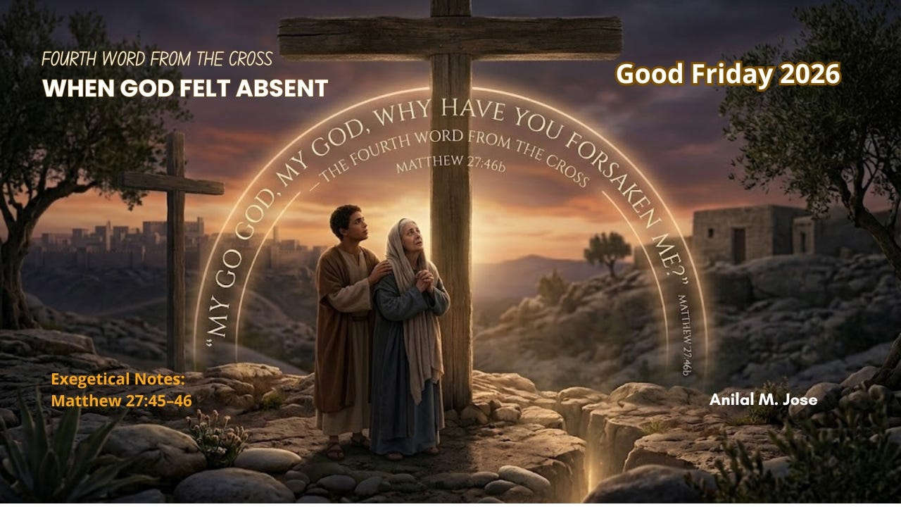 The Fourth Word from the Cross: When God Felt Absent
