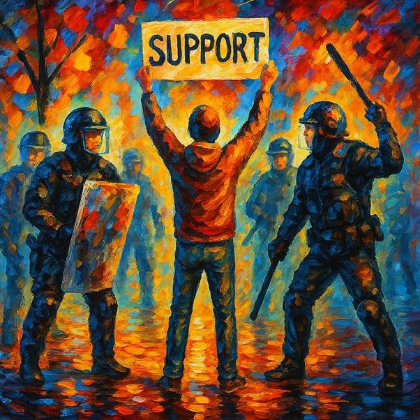 A group of people holding a sign

AI-generated content may be incorrect.