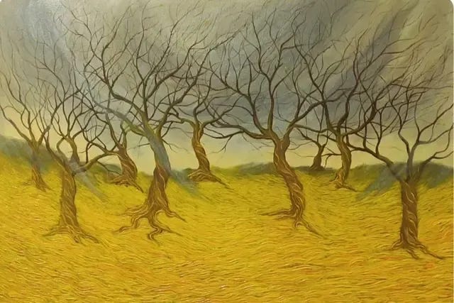 Whispers of the Wind - art (Painting) by Mehrnegar Teymouri ...