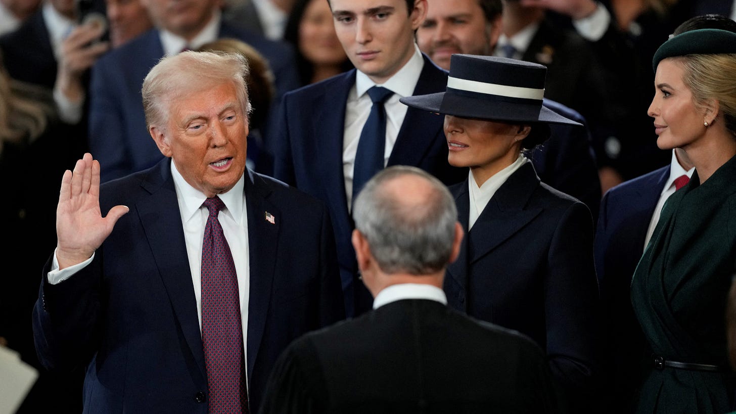 Donald Trump sworn in as the 47th president