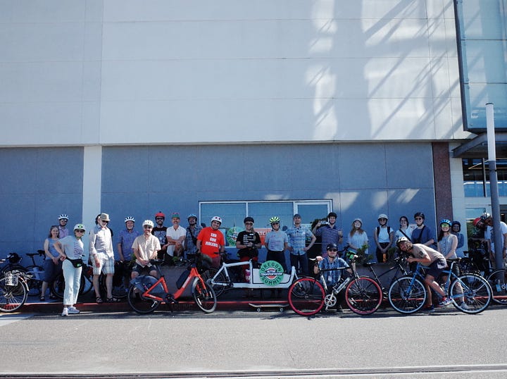 Tours: Bike with Us: Deliver Goods in the Zero-Emission Delivery Zone, Transit Tour to Tigard’s Power to the Pedal E-Bike Share Pilot, Inviting Joy and Wonder Through Walking: A Forest Bathing-Inspired Experience, TriMet’s Powell Bus Operations Facility, Annual OATS Bike Ride