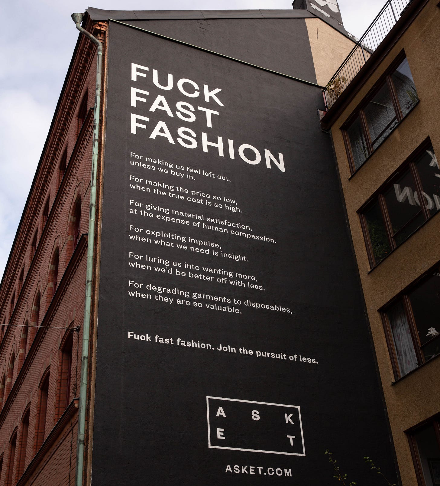 Fuck Fast Fashion | ASKET