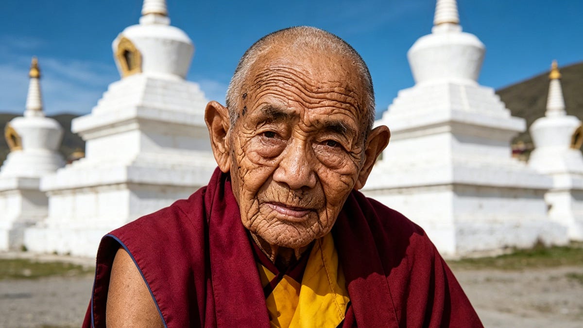 After 70 Years of Buddhist Practice, a 98-Year-Old Monk Gave Me the Most Painfully Honest Answer About Human Suffering