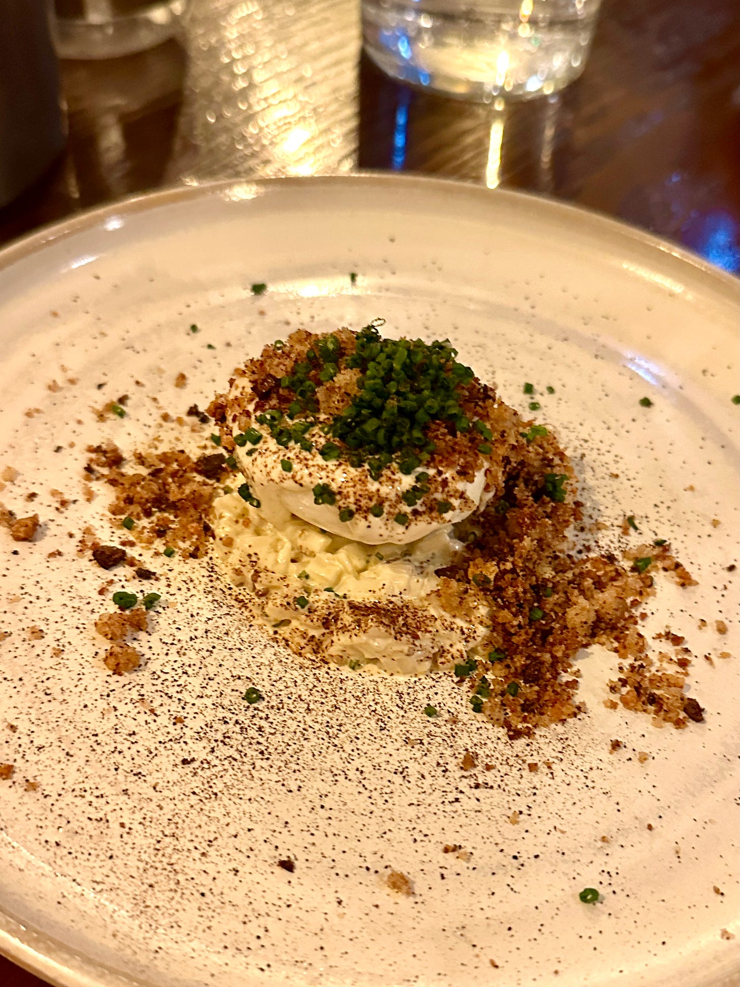 Egg mayonnaise with celeriac rémoulade at Forêt