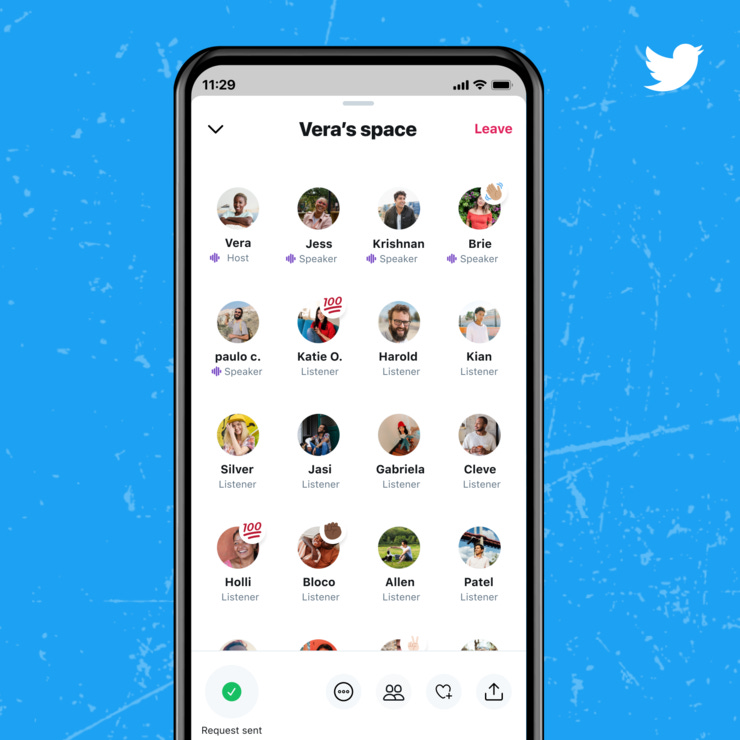A sample Twitter Space