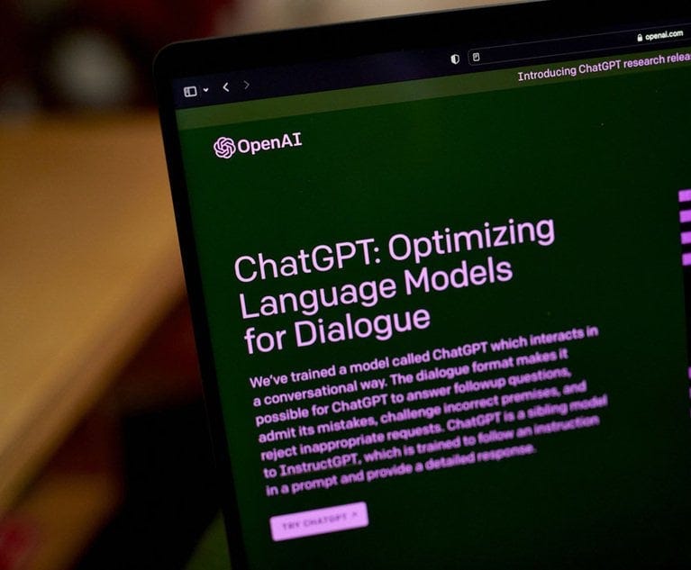 It Can Do 'Real Freaking Work': Could Lawyers be Replaced by ChatGPT? |  Law.com International