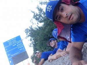 The King of Jewish Baseball and his Army of Interns are forced to retreat and hide in the  bushes by the road.