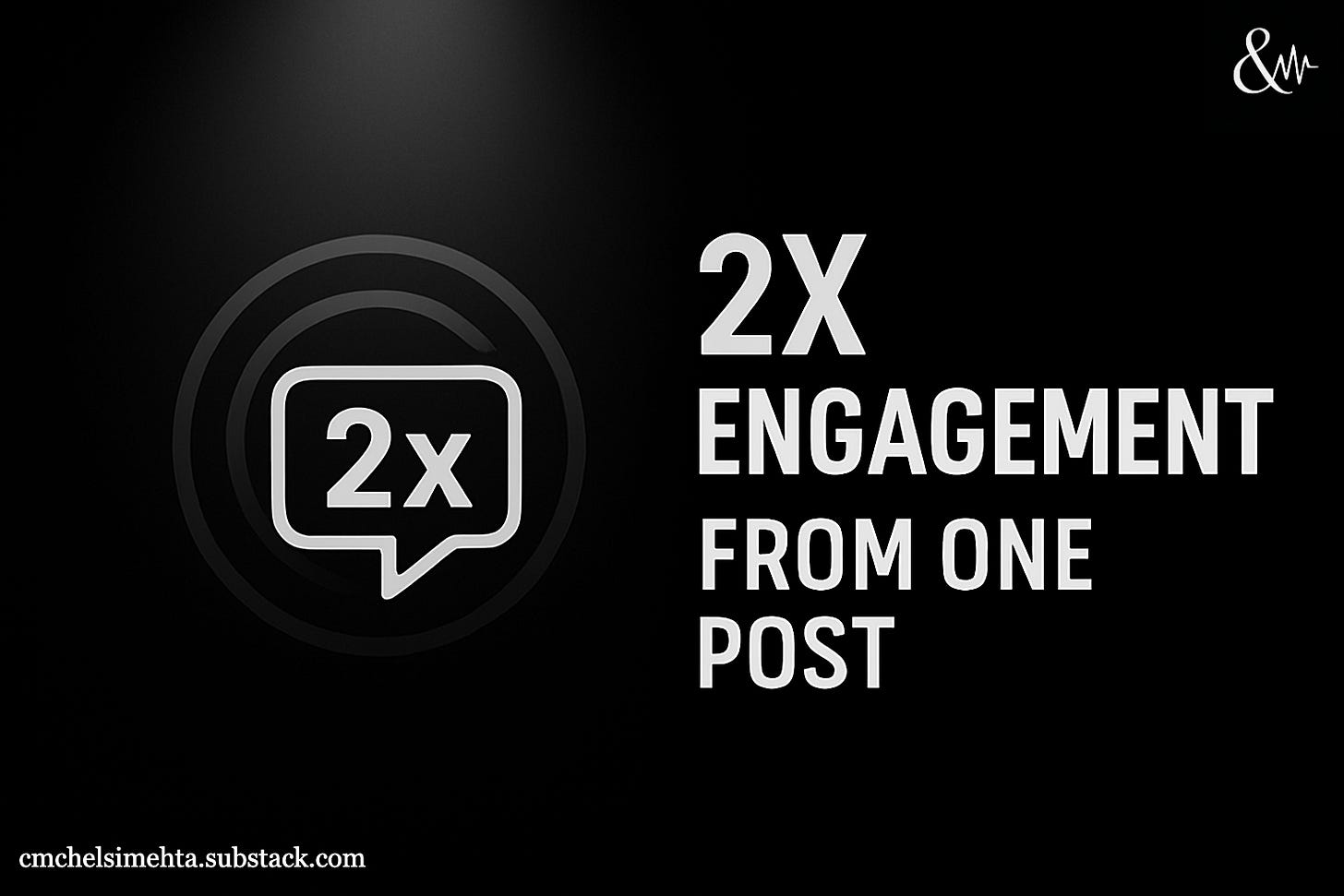 2x engagement on one post on LinkedIn by Chelsi Mehta