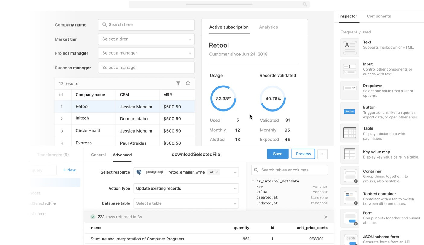 Retool - DBMS Tools