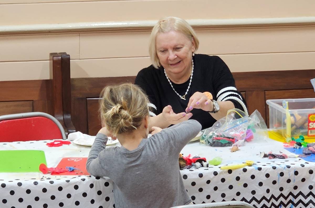 Lilijana Gibson with Abby from Blue Gum Montessori Preschool Lilijana Gibson with Abby from Blue Gum Montessori Preschool