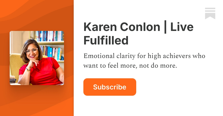 Karen Conlon | Live Fulfilled | Substack