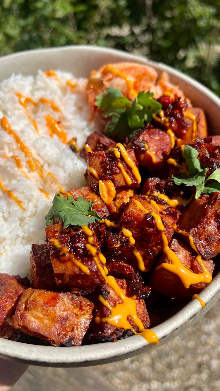 Marinated tofu