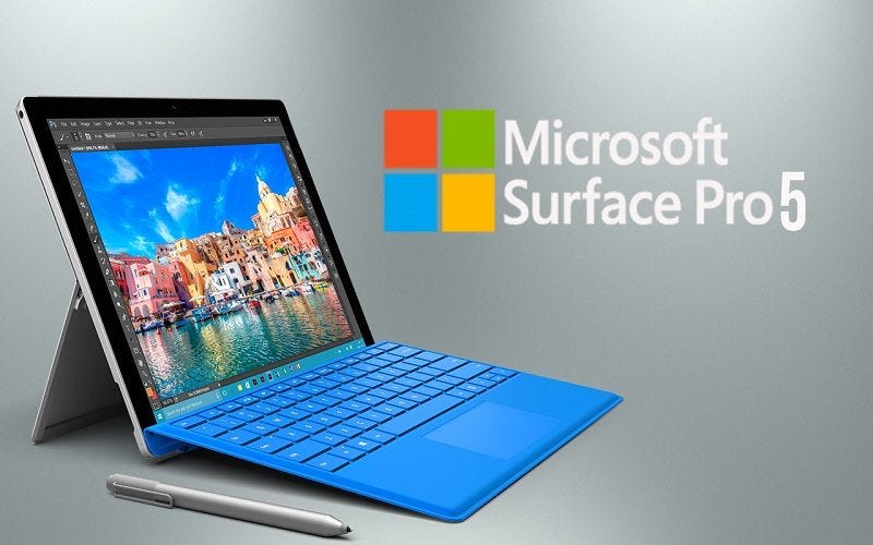 2017 hot tech microsoft surface pro 5 4k screen