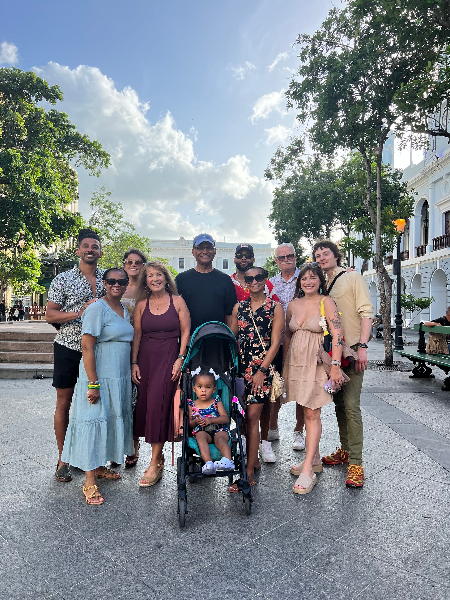 Kevin, Sandra, Kristin, Karen, Vernon, Lydia, Mario, Kendall, Don, Casey, and me in Old San Juan.