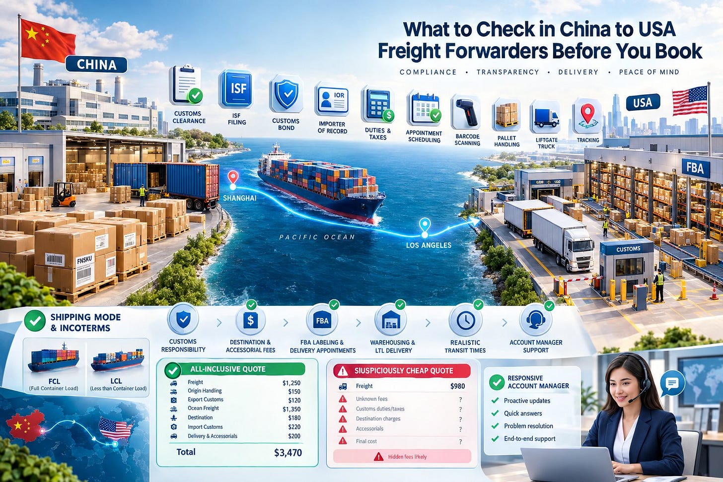 What to Check in China to USA Freight Forwarders Before You Book What to Check in China to USA Freight Forwarders Before You Book